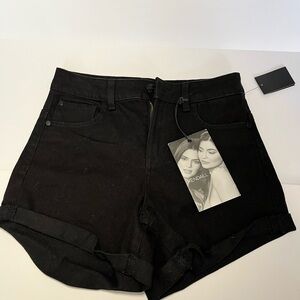 NWT Kendall & Kylie Black Jean the Icon Shorts